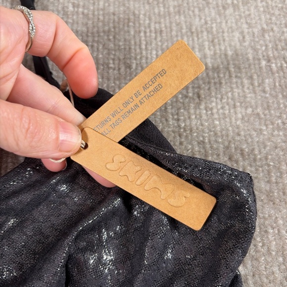 SKIMS Metallic Black Dress 1441 - Picture 3 of 5